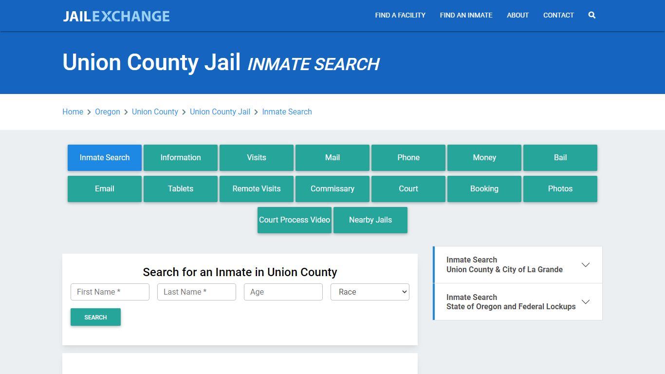 Union County Jail, OR Inmate Search: Roster & Mugshots